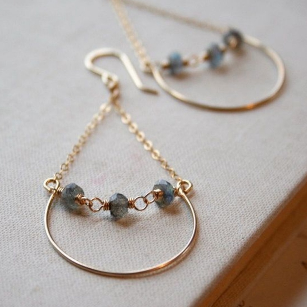 Gold earrings